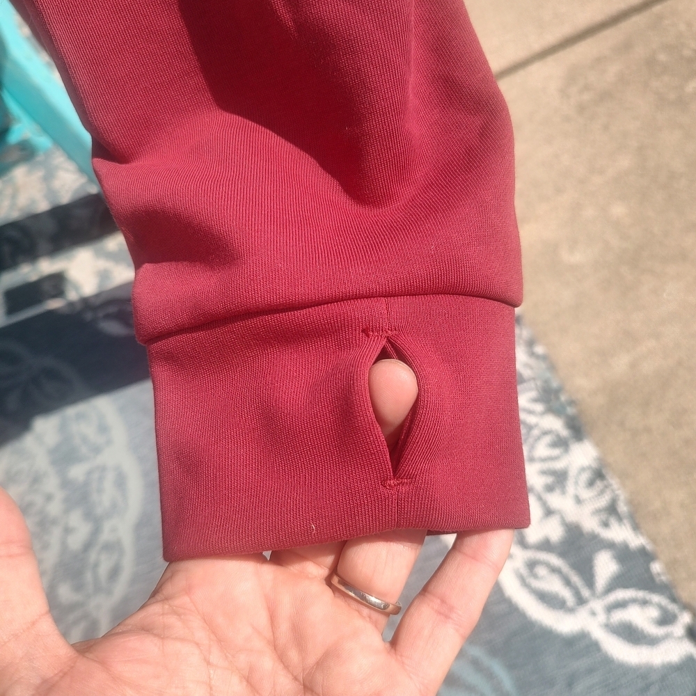 TBY Stylish Men's XXL Burgundy Zip-Up Hoodie NWT - Picture 6 of 10